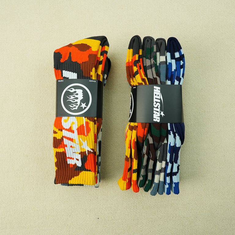 Hellstar Logo Socks (4 Pack) Camo - 4