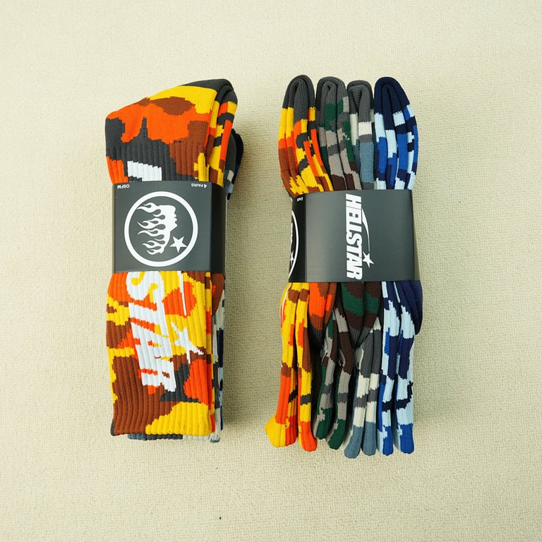 Hellstar Logo Socks (4 Pack) Camo - 5