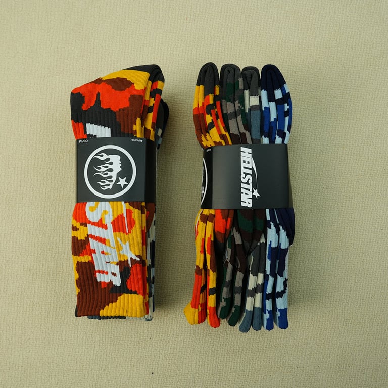 Hellstar Logo Socks (4 Pack) Camo - 6