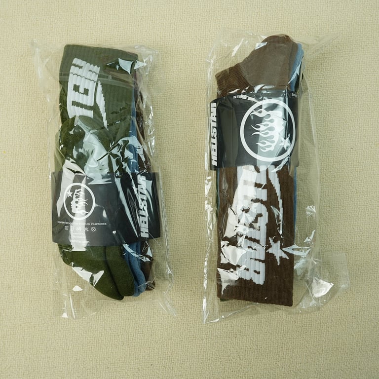 Hellstar Logo Socks (3 Pack) Earth Tone - 3