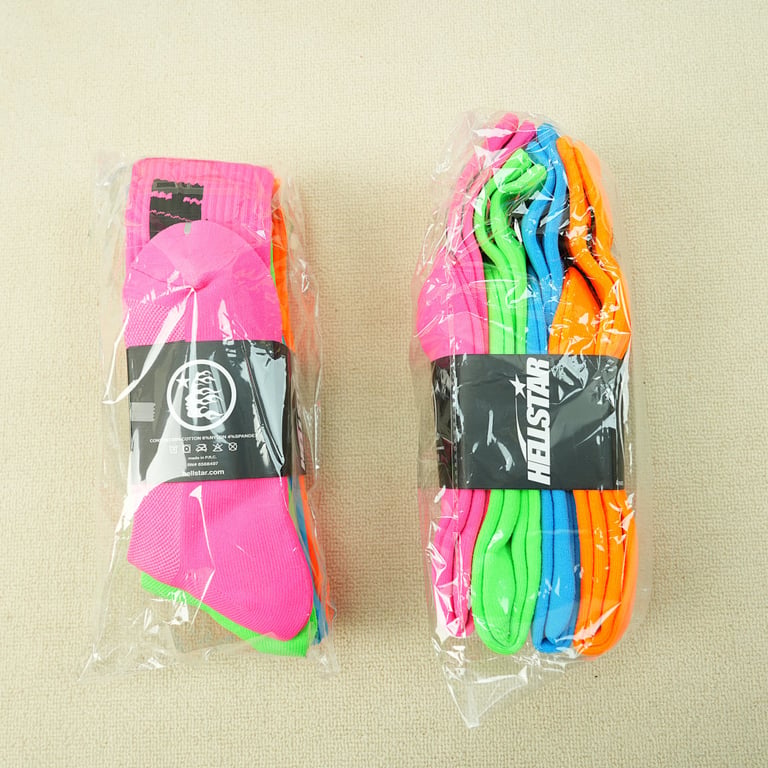 Hellstar Logo Socks (4 Pack) Neon - 2