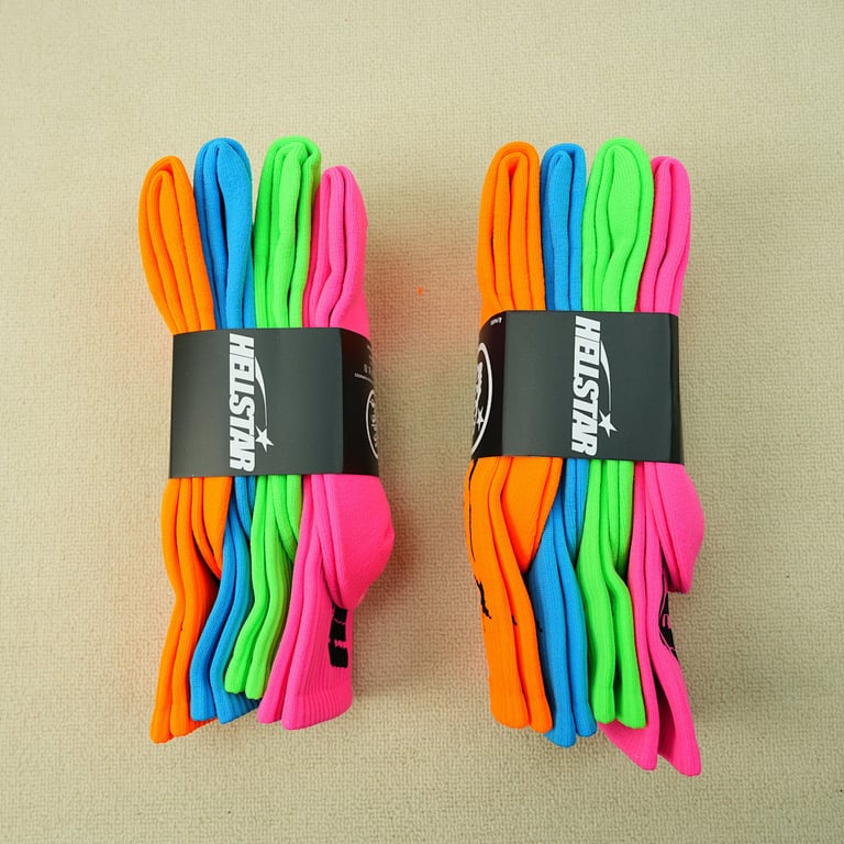 Hellstar Logo Socks (4 Pack) Neon - 5