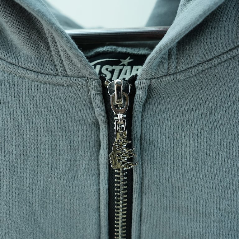 Hellstar Studios Zip Hoodie Gray - 12