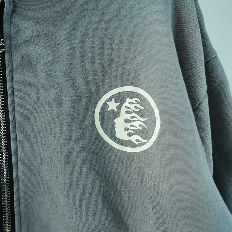 Hellstar Studios Zip Hoodie Gray - 13
