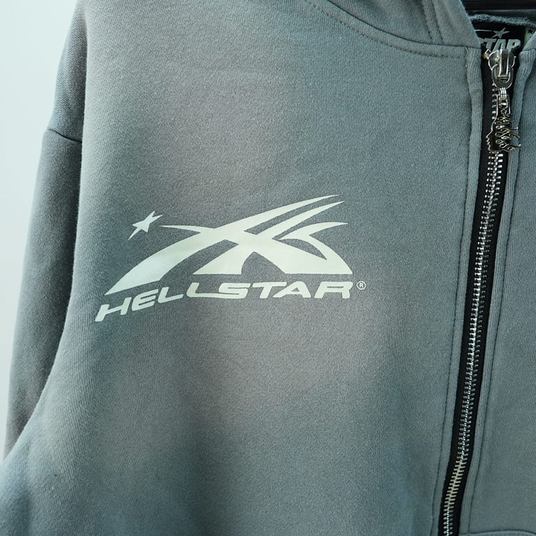 Hellstar Studios Zip Hoodie Gray - 14