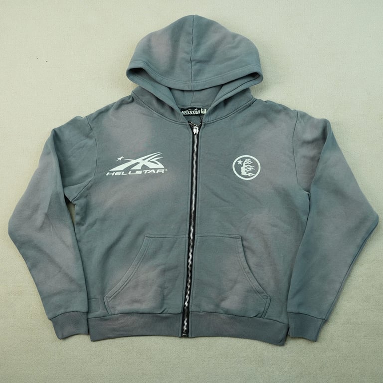 Hellstar Studios Zip Hoodie Gray - 3