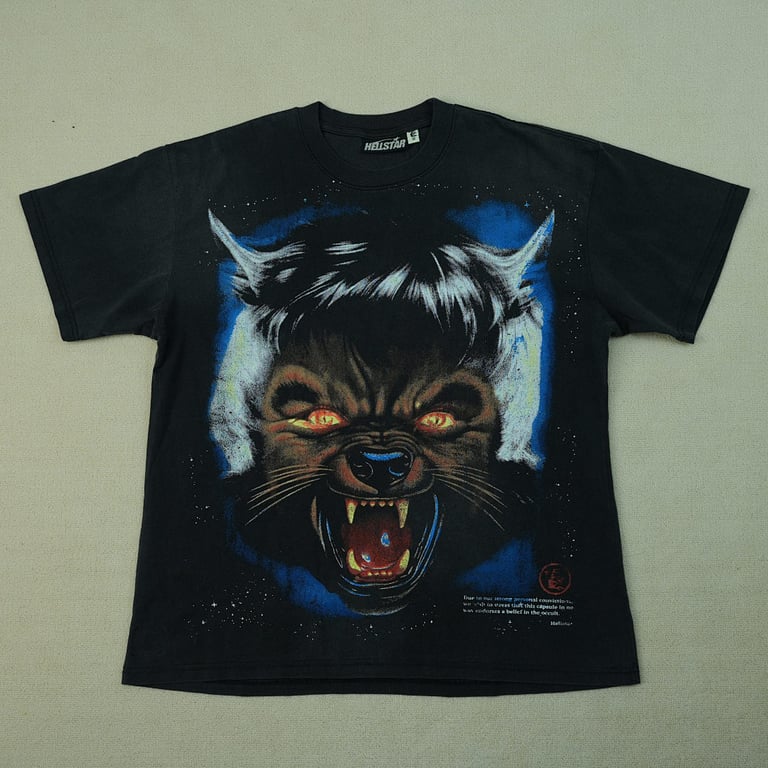 Hellstar Full Moon T-shirt Black - 10