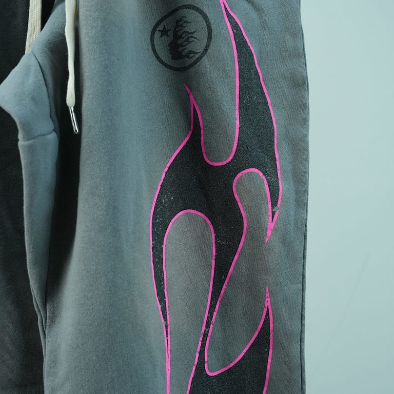 Hellstar Grey Future Flame Sweatpants - 14