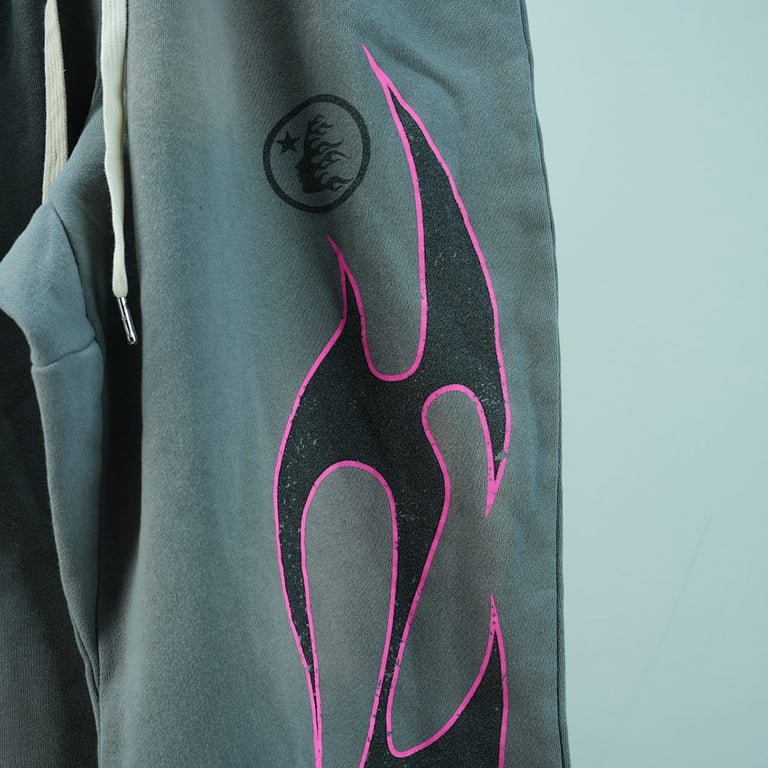 Hellstar Grey Future Flame Sweatpants - 17