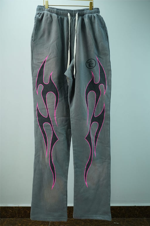 Hellstar Grey Future Flame Sweatpants - 5