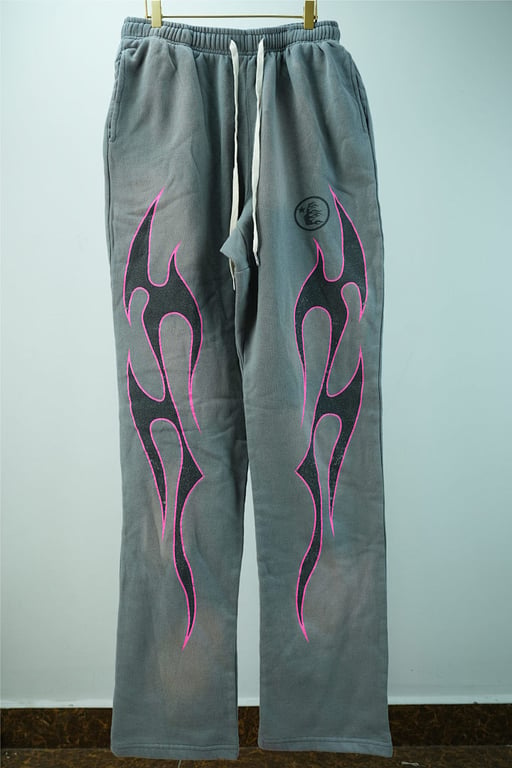 Hellstar Grey Future Flame Sweatpants - 6