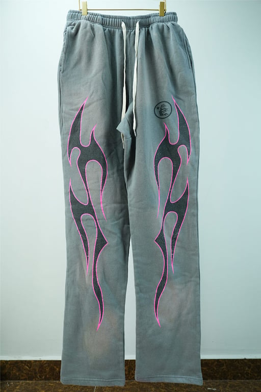 Hellstar Grey Future Flame Sweatpants - 7