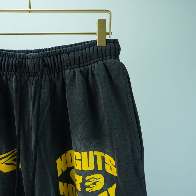 Hellstar No Guts No Glory Flare Bottom Sweatpants Midnight Dye Black - 15