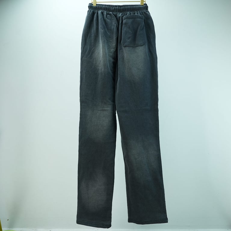 Hellstar No Guts No Glory Flare Bottom Sweatpants Midnight Dye Black - 17