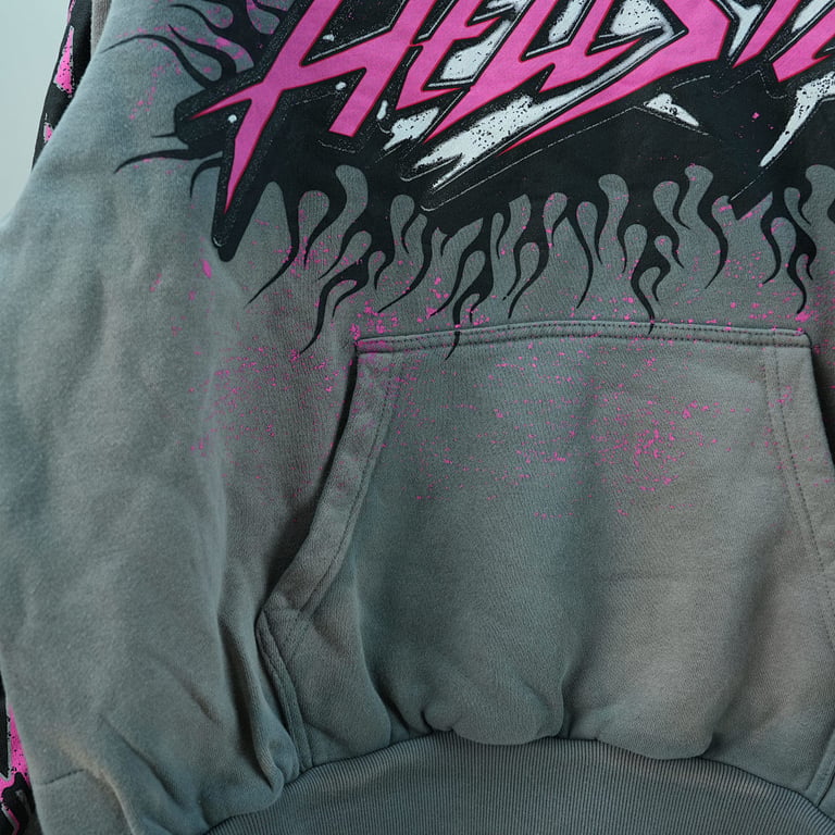 Hellstar Future Flame Hoodie Grey - 14