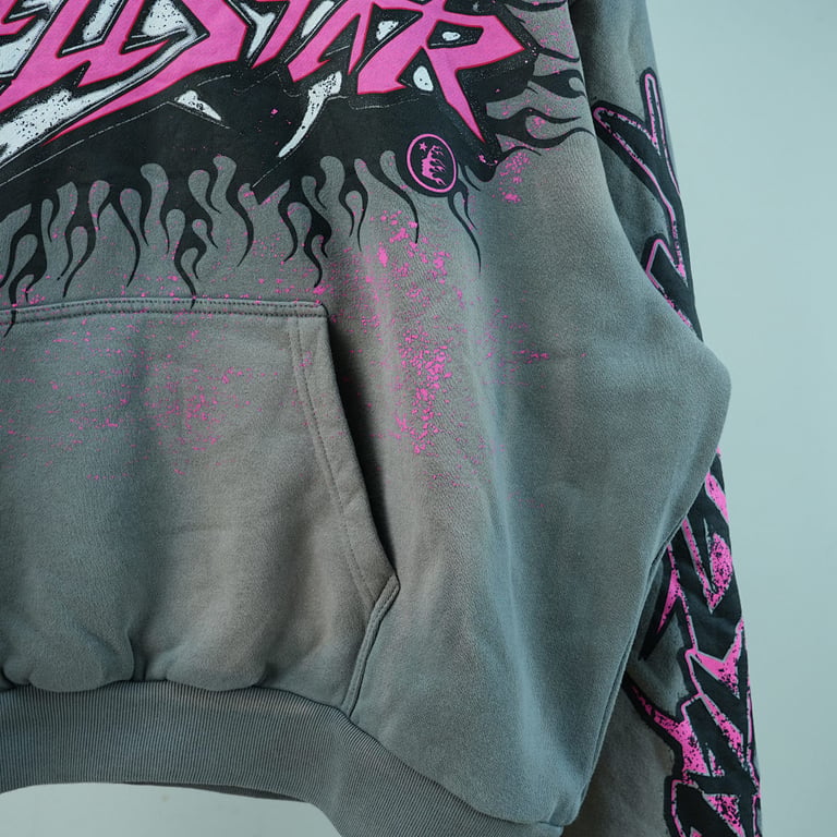 Hellstar Future Flame Hoodie Grey - 15