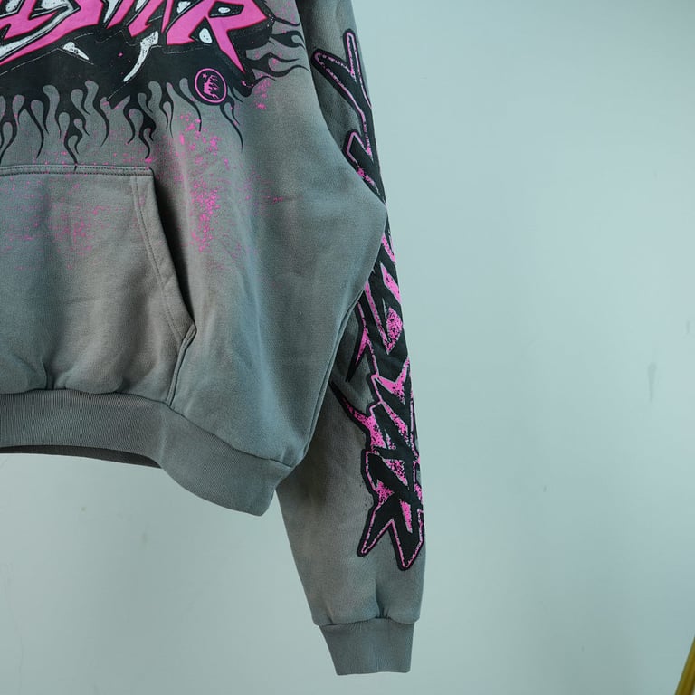 Hellstar Future Flame Hoodie Grey - 19