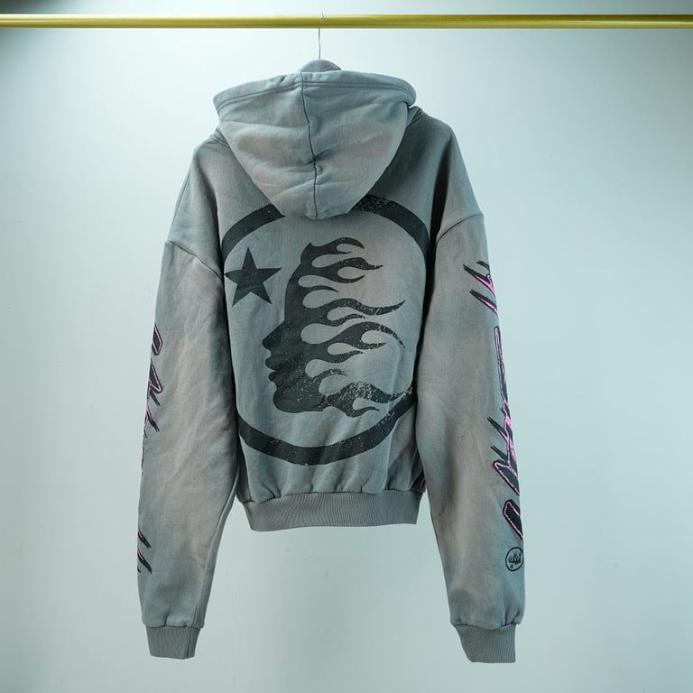 Hellstar Future Flame Hoodie Grey - 25