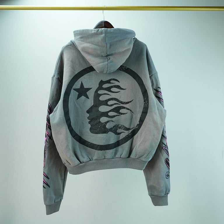 Hellstar Future Flame Hoodie Grey - 27