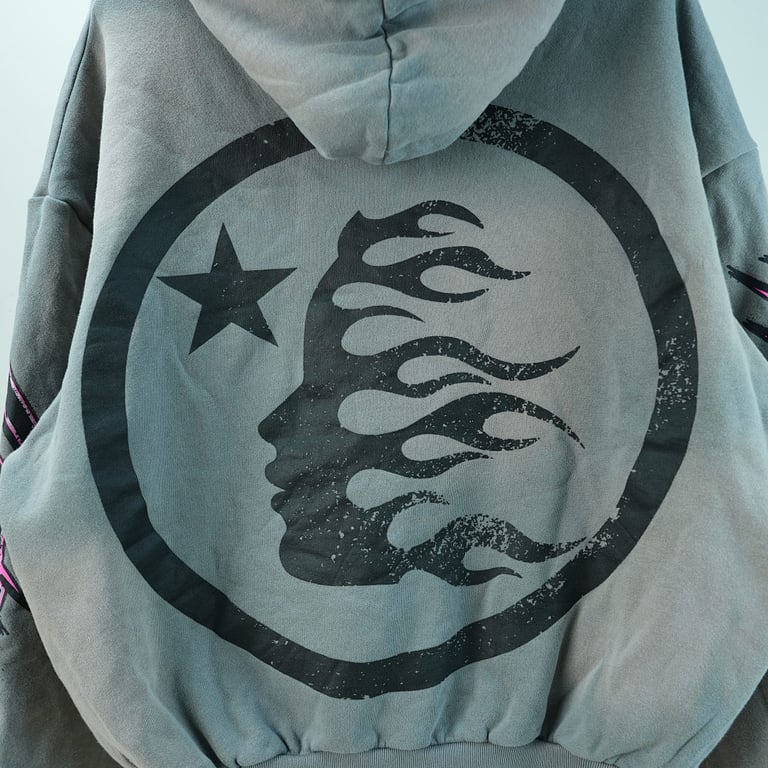 Hellstar Future Flame Hoodie Grey - 28
