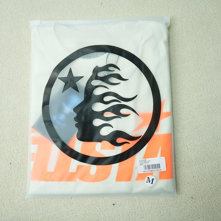 Hellstar Classic T-shirt White/Orange - 3