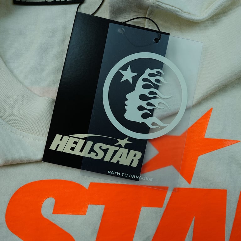 Hellstar Classic T-shirt White/Orange - 9