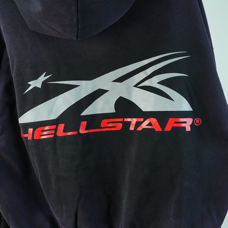Hellstar Airbrushed Skull Hoodie Black - 22