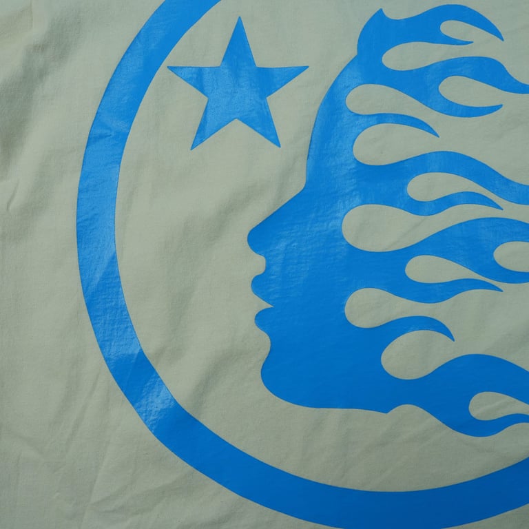 Hellstar Classic T-shirt White/Blue - 16