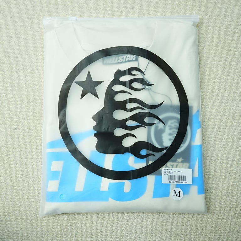 Hellstar Classic T-shirt White/Blue - 3