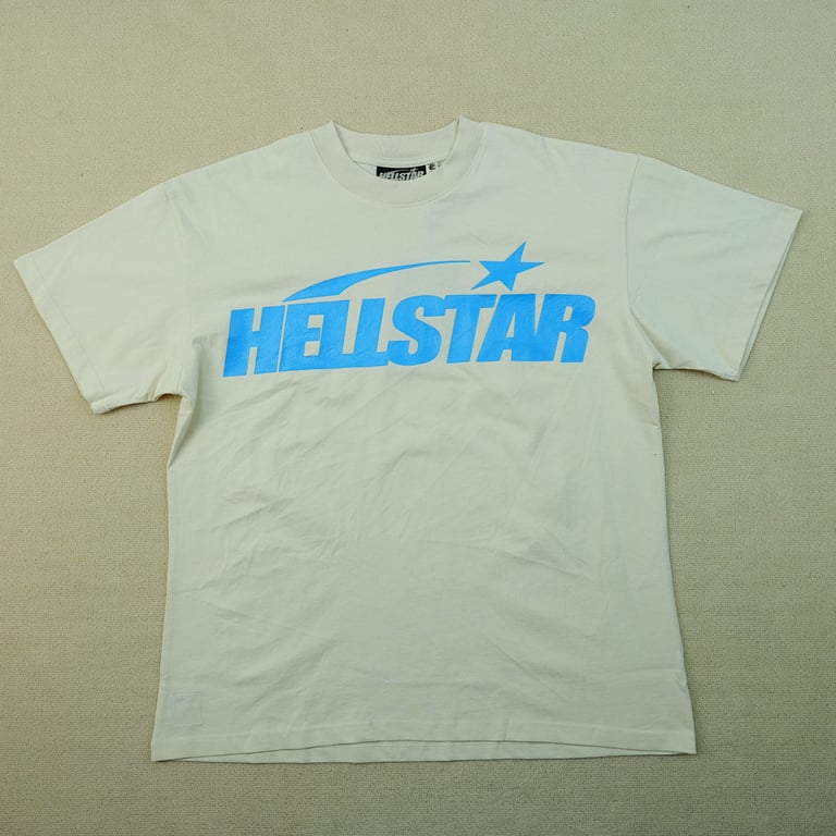 Hellstar Classic T-shirt White/Blue - 4