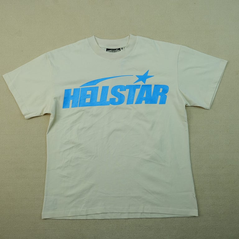 Hellstar Classic T-shirt White/Blue - 5