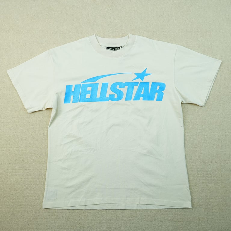 Hellstar Classic T-shirt White/Blue - 6