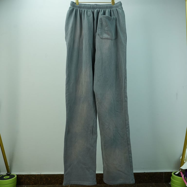 Hellstar Future Flames Sweatpants Grey/Green - 19