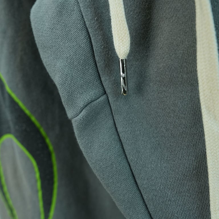 Hellstar Future Flames Sweatpants Grey/Green - 6