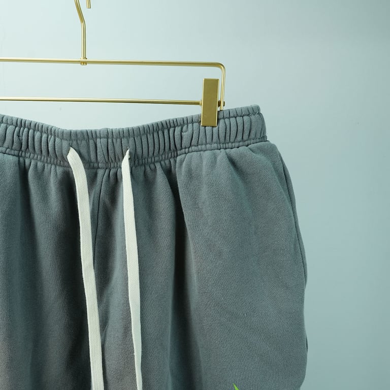 Hellstar Future Flames Sweatpants Grey/Green - 8