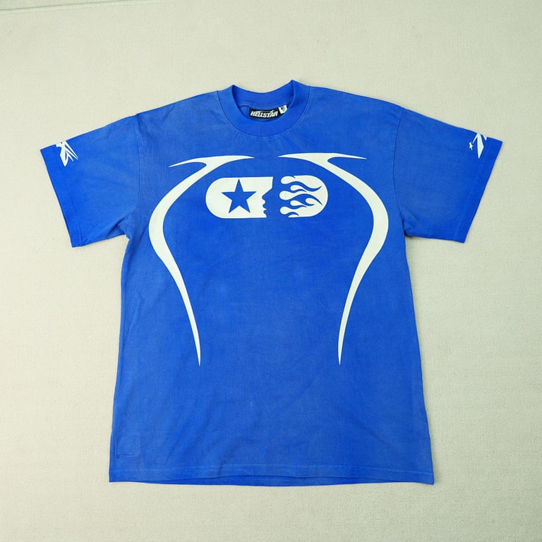 Hellstar Warm Up T-shirt Blue - 4