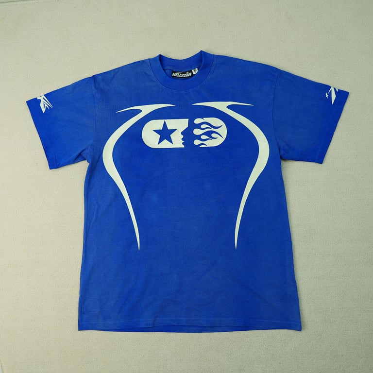 Hellstar Warm Up T-shirt Blue - 5