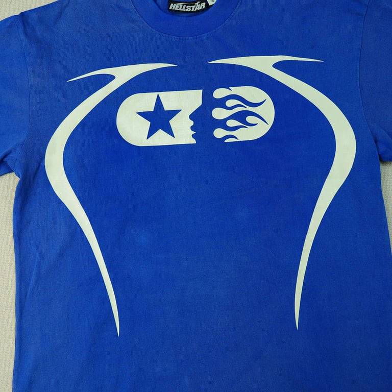 Hellstar Warm Up T-shirt Blue - 7