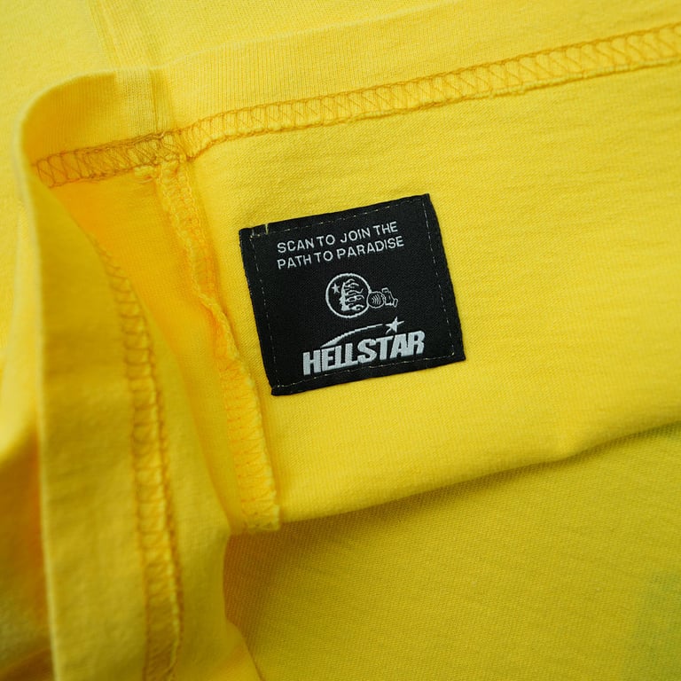 Hellstar Jesus Graphic T-Shirt Yellow - 12