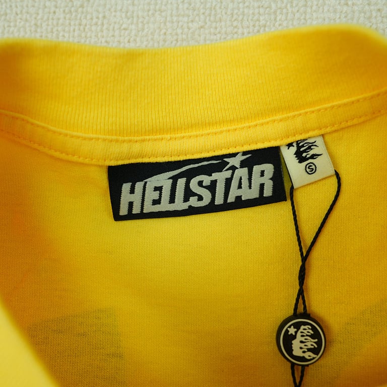 Hellstar Jesus Graphic T-Shirt Yellow - 9