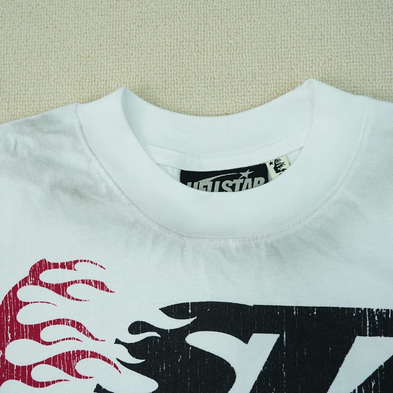 Hellstar Studios Cartoon Logo T-shirt Gray - 4