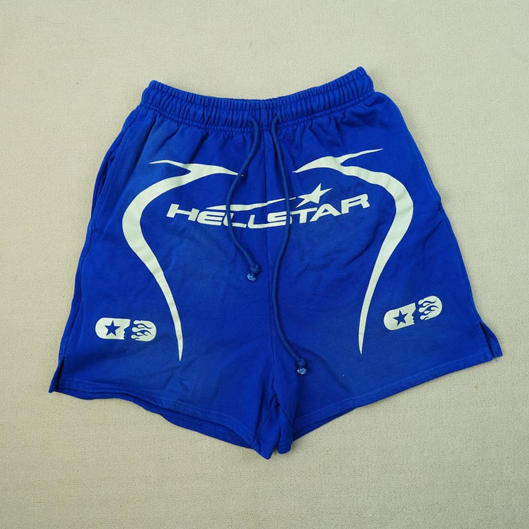 Hellstar Warm Up Shorts Blue - 6