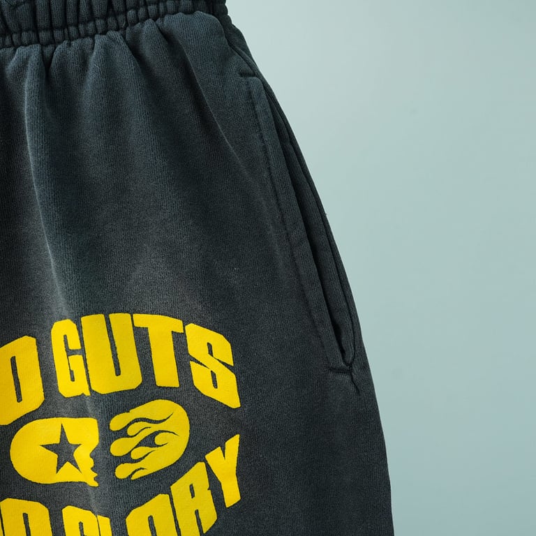 Hellstar No Guts No Glory Sweatpants Midnight Dye Black - 12