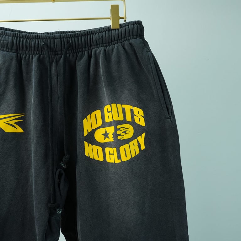 Hellstar No Guts No Glory Sweatpants Midnight Dye Black - 14