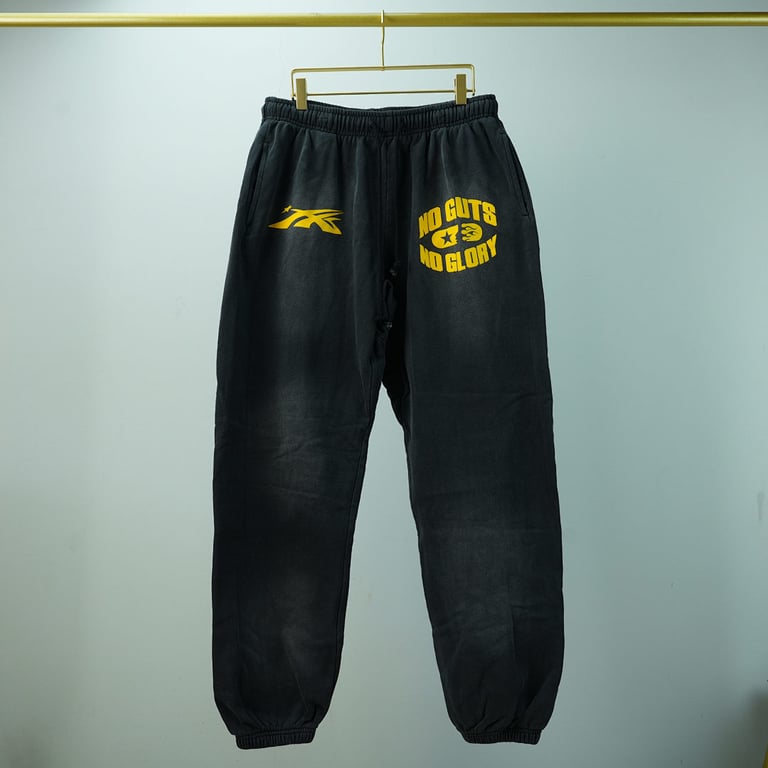 Hellstar No Guts No Glory Sweatpants Midnight Dye Black - 5
