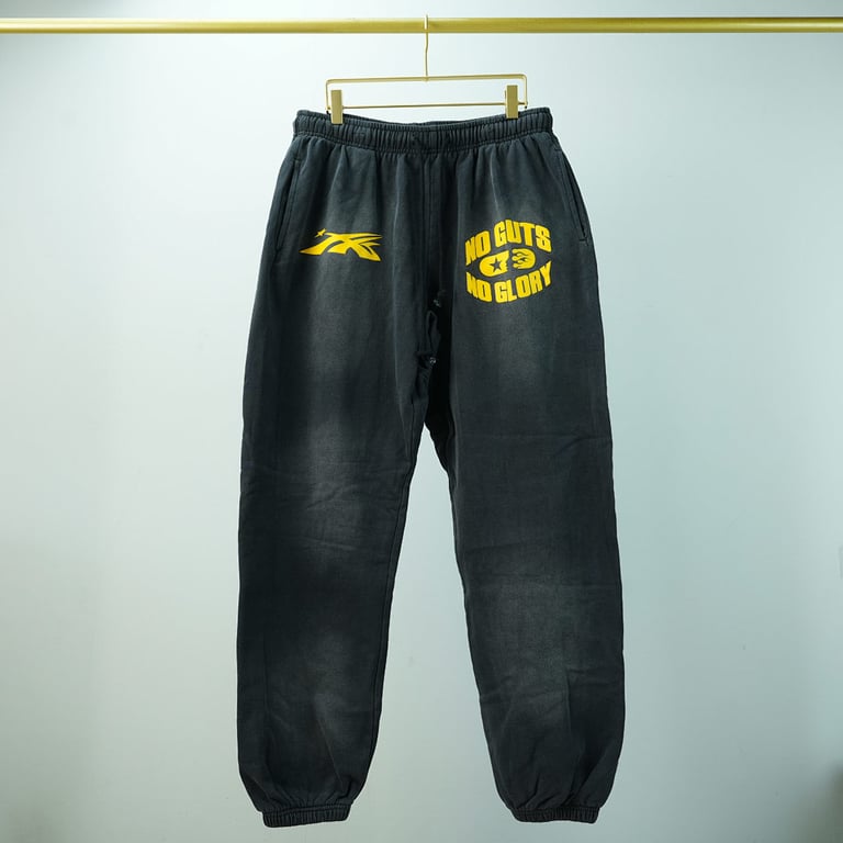 Hellstar No Guts No Glory Sweatpants Midnight Dye Black - 7