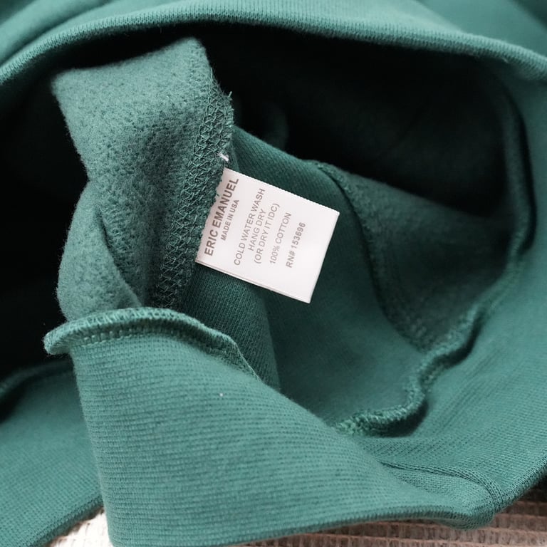 Eric Emanuel EE Lightweight V2 Hoodie Forest Green - 10