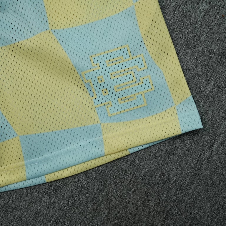 Eric Emanuel EE Basic Short Blue Yellow Wavy Flag - 6