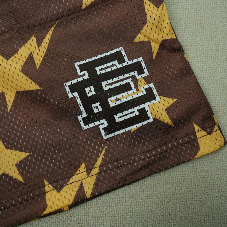 Eric Emanuel x BAPE Miami Basic Short Brown/Yellow - 3