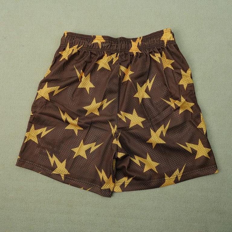 Eric Emanuel x BAPE Miami Basic Short Brown/Yellow - 5